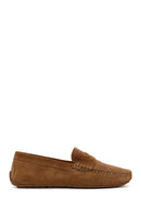 Erkek Taba Süet Deri Loafer | Derimod