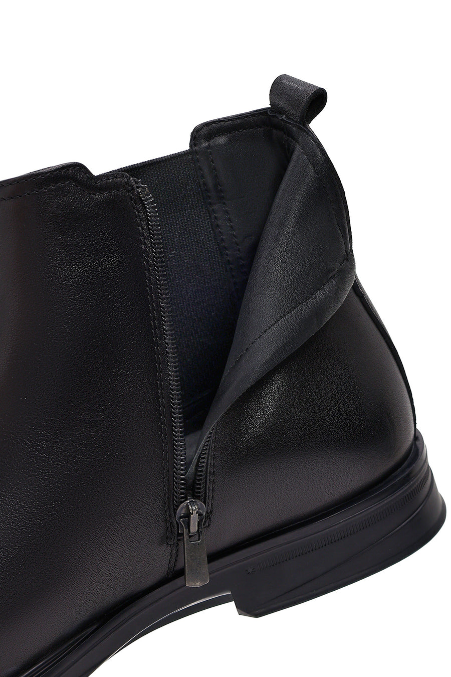 Male Black Leather Chelsea Boots
