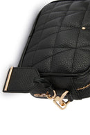 Geox Women's Black Narcisia Leather Shoulder Bag | Derimod