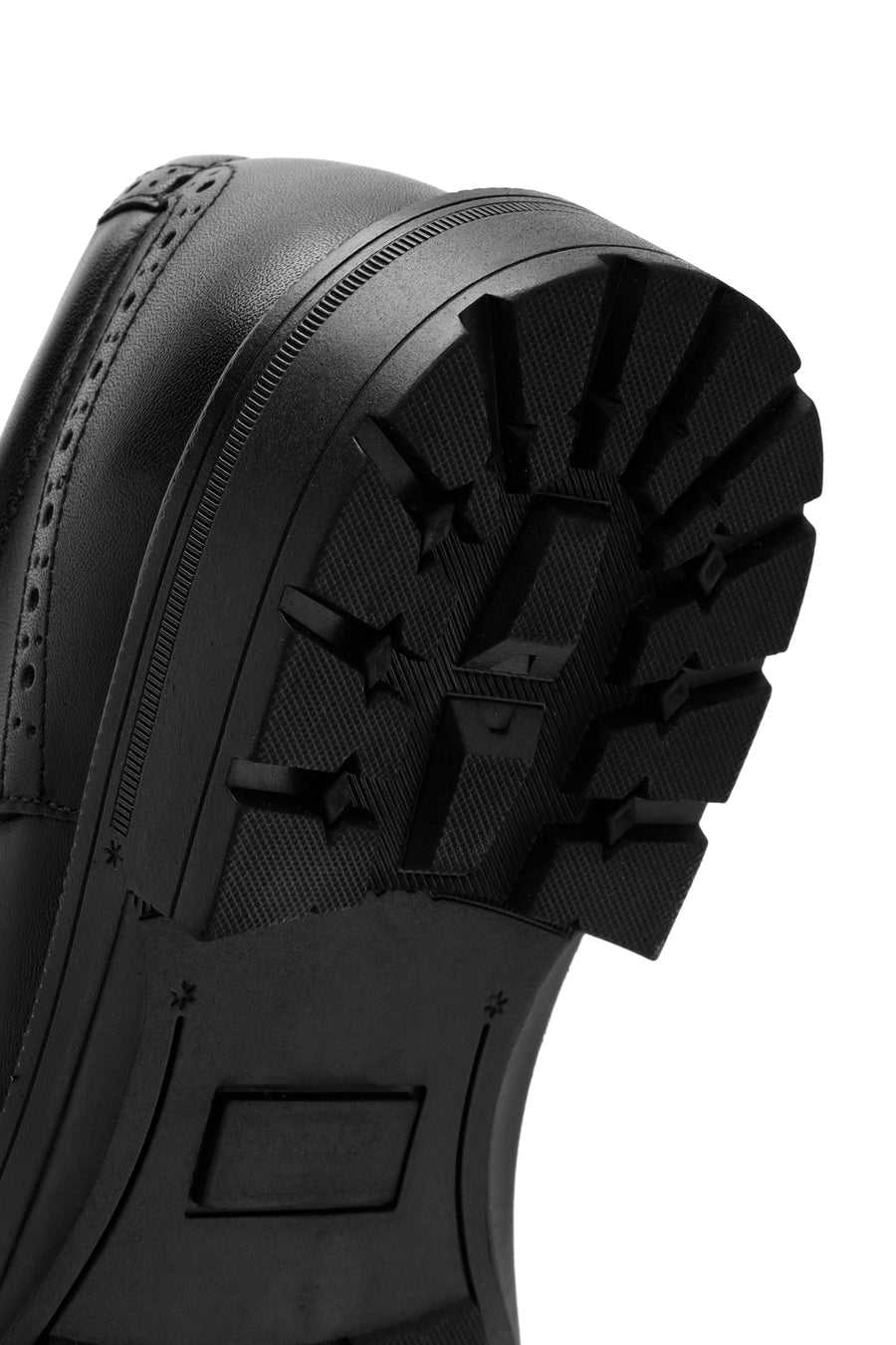 Men's Black Laced Leather Classic Shoes