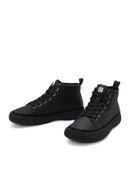 Men's Black Lace-Up Leather Sports Boots | Derimod
