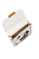 Women's White Long Strap Printed Crossbody Bag | Derimod