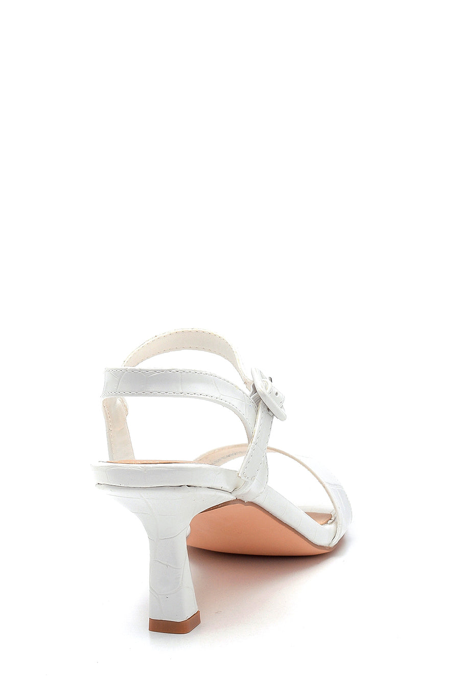 Women's White Heeled Sandals