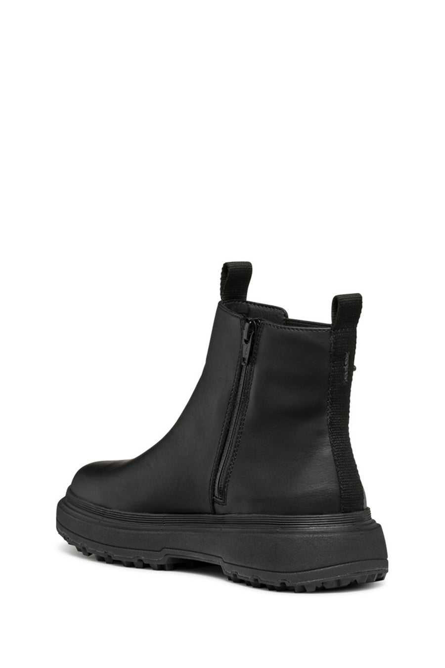 Geox Woman Siyah Leather Chelsea Bot