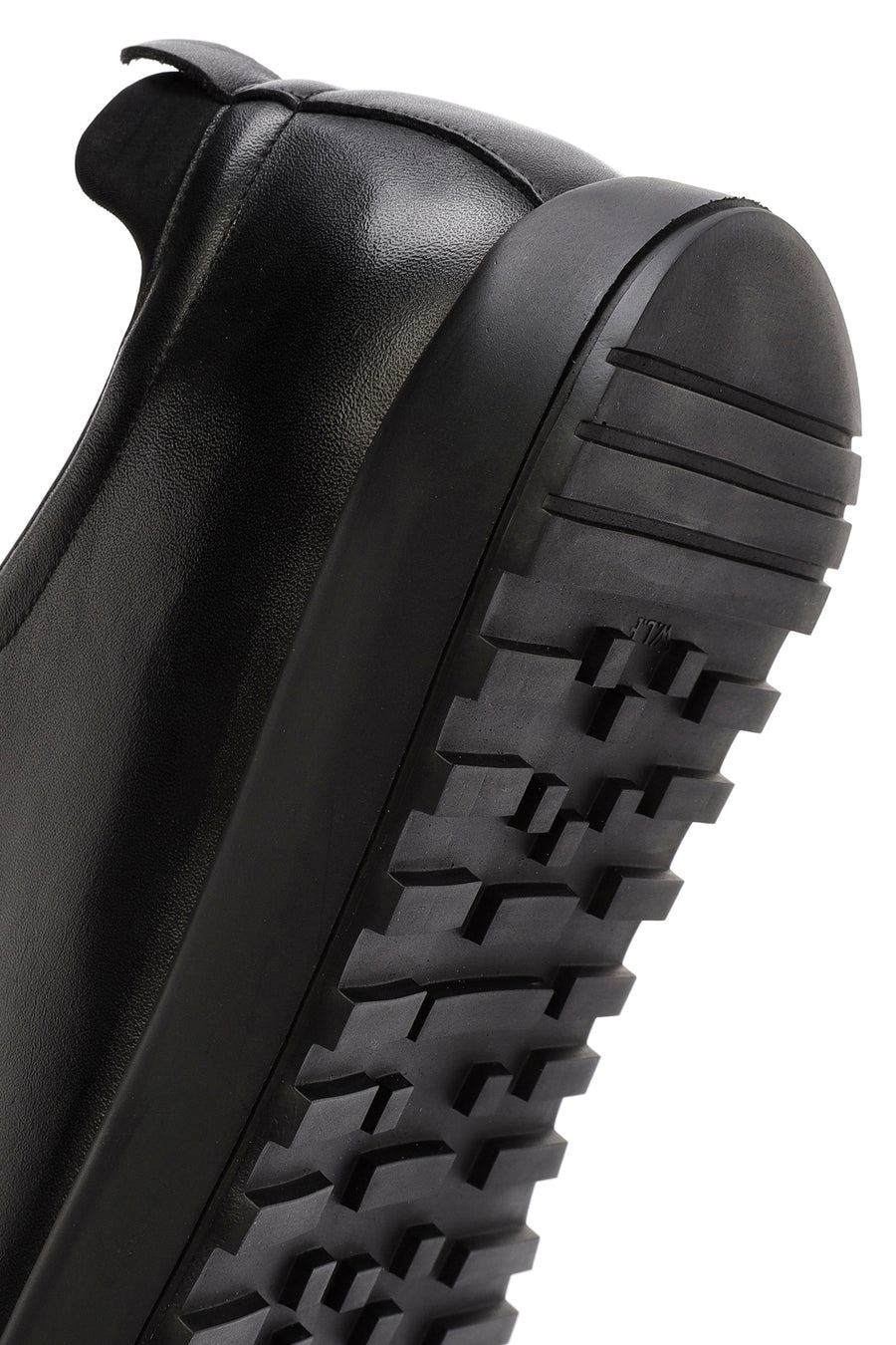 Erkek Siyah bağcıklı Deri Sneaker