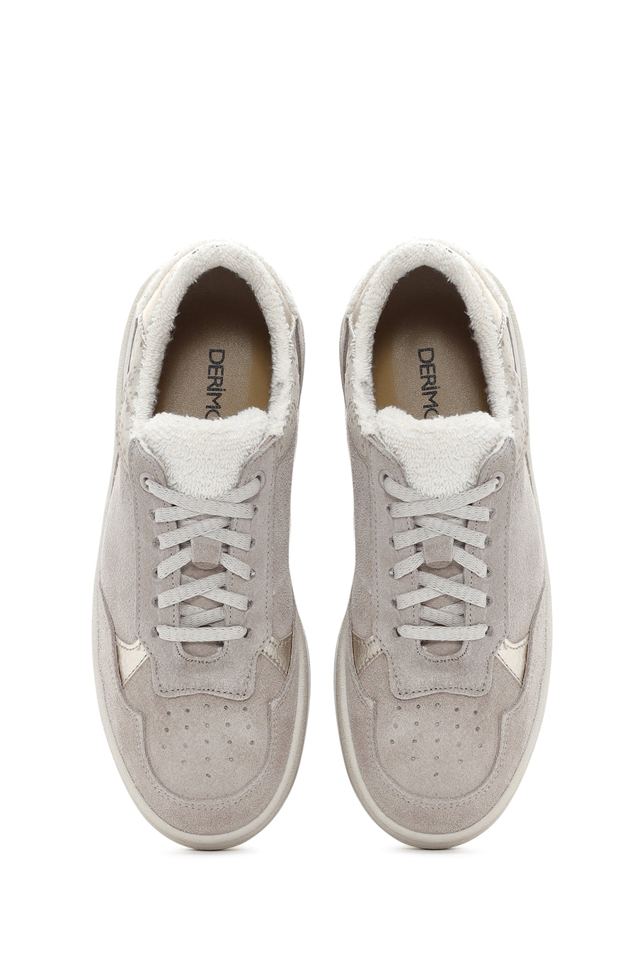Women's Beige Suede Leather Sneaker