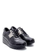 Women's Leather Wedge Heel Sneaker | Derimod