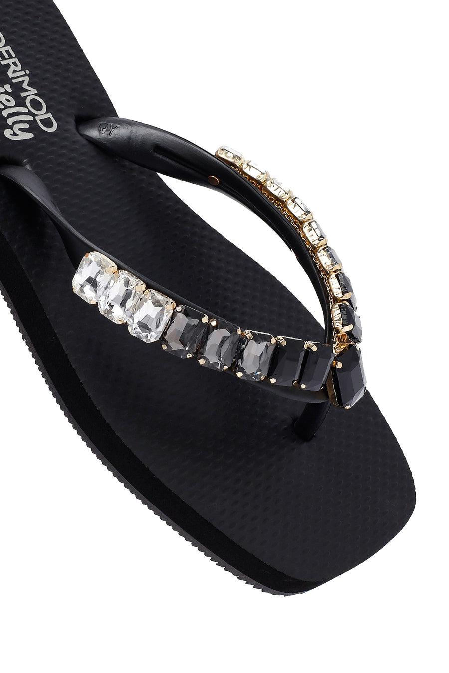Women's Black Stone Jelly Slippers