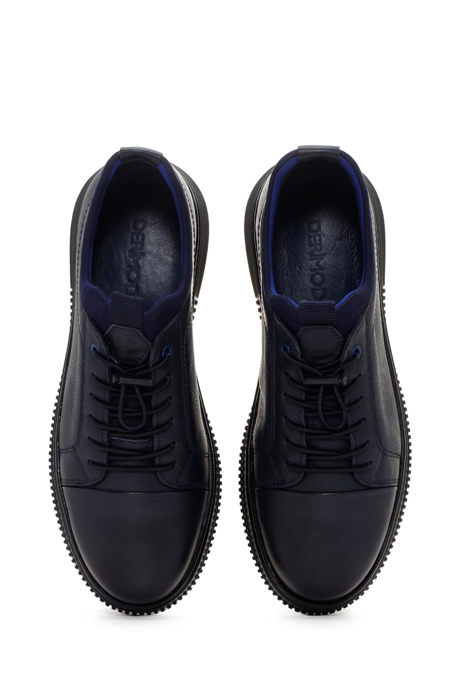 Men's Navy Blue Leather Sneaker