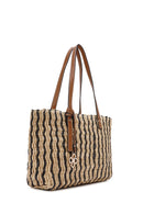 Women's Beige Straw Shoulder Bag | Derimod
