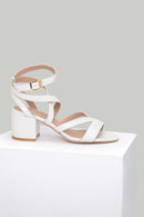 Women's Beige Leather Sandals | Derimod