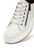 Men's White Lace-Up Leather Sneakers | Derimod