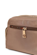 Woman Brown Fabric Mini Crossbody Bag | Derimod