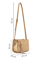 Women's Beige Charm Crossbody Bag | Derimod
