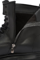 
Men's Black Lace-Up Zippered Leather Combat Boot
 | Derimod