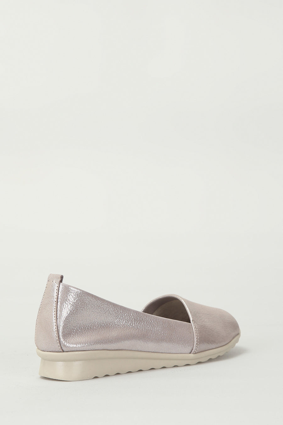 Brown Open Toe Women's Leather Shoes