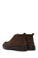 Male Mink Lace-Up Thick-Soled Suede Casual Boots | Derimod