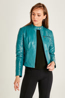 Nina Women's Leather Jacket | Derimod