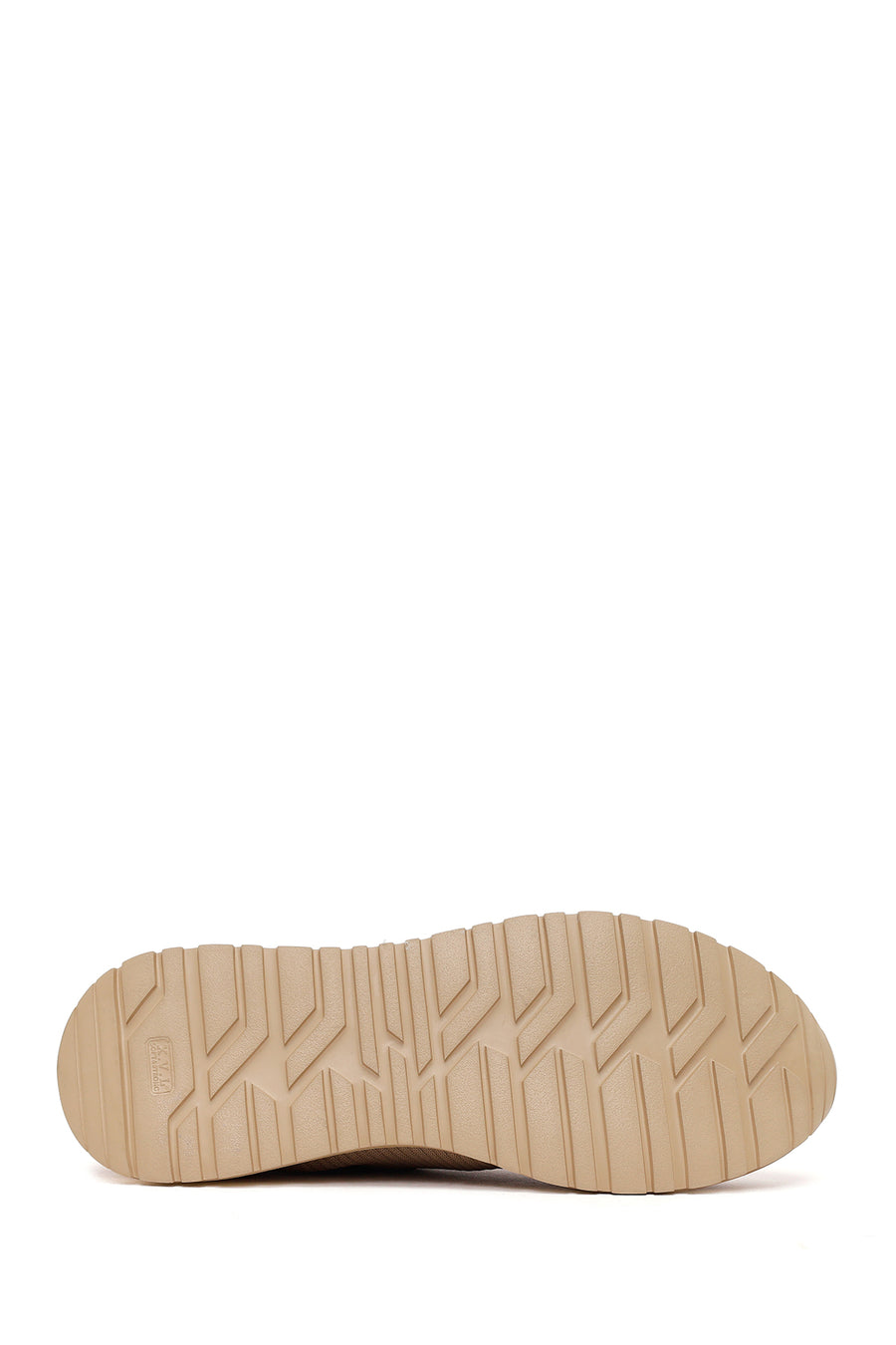 Erkek Vizon Bağcıklı Kumaş Sneaker