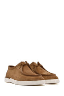 Men's Tan Suede Leather Casual Shoes | Derimod