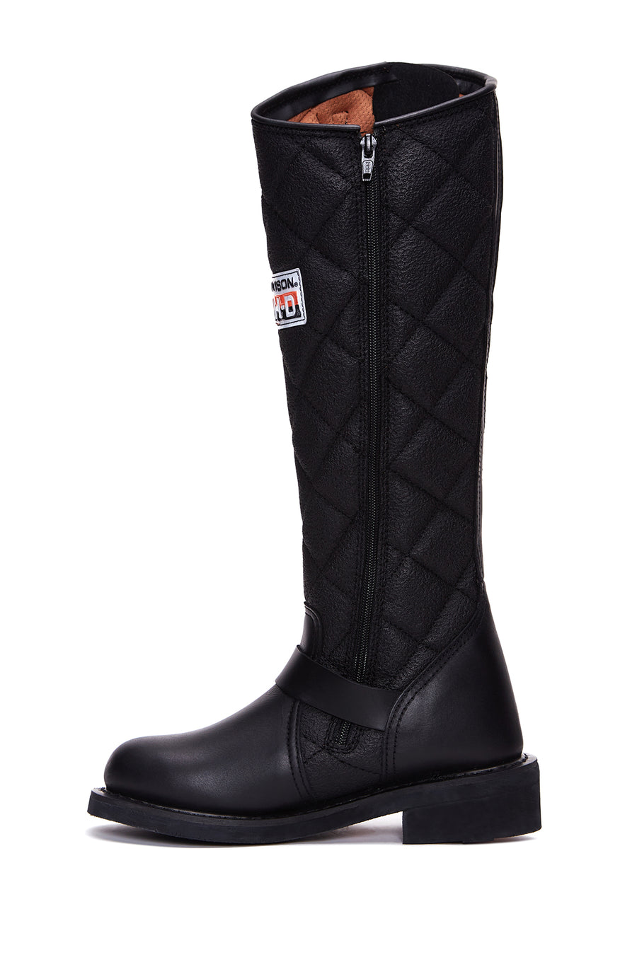 Harley Davidson Women's Black Laconia Hi Zipper Leather Boots