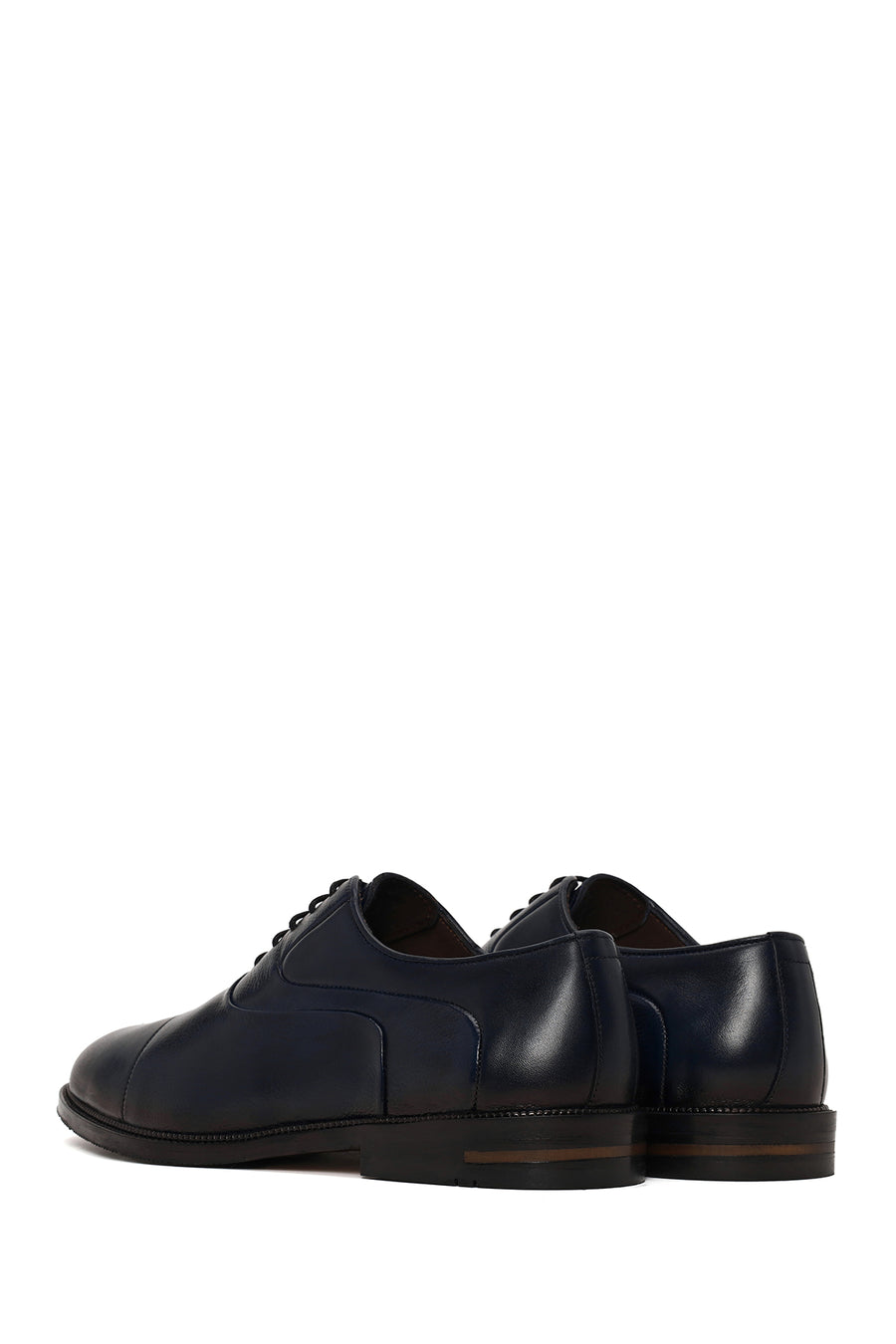 Male Navy Lace-up Leather Casual Shoes
