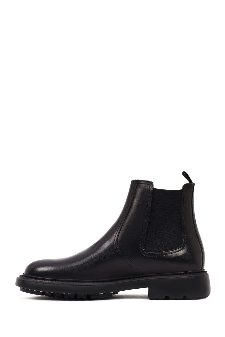 Men's Black Leather Chelsea Boot