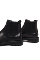 Men's Black Leather Chelsea Boot | Derimod
