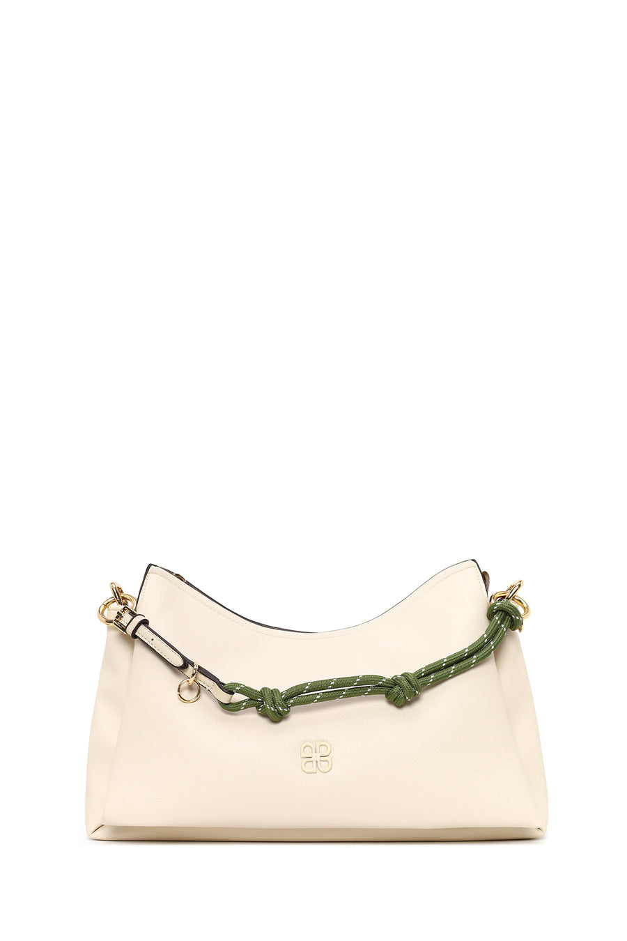 Woman Cream Charm Shoulder Bag