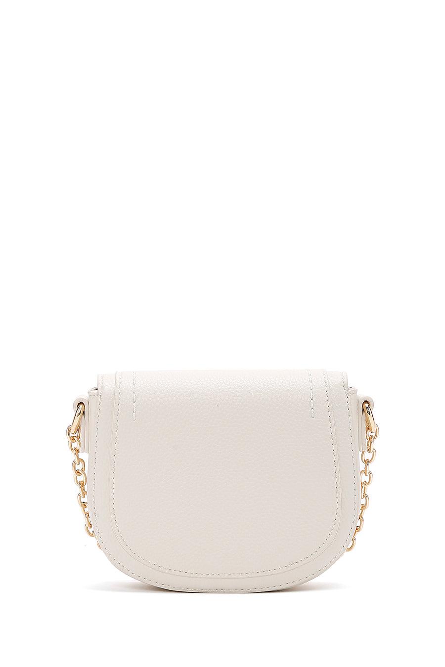 Women's Cream Long Strap Braided Mini Crossbody Bag