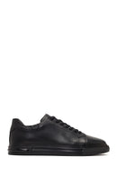 Men's Black Lace Up Leather Sneakers | Derimod