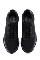 Erkek Siyah Deri Casual Sneaker | Derimod