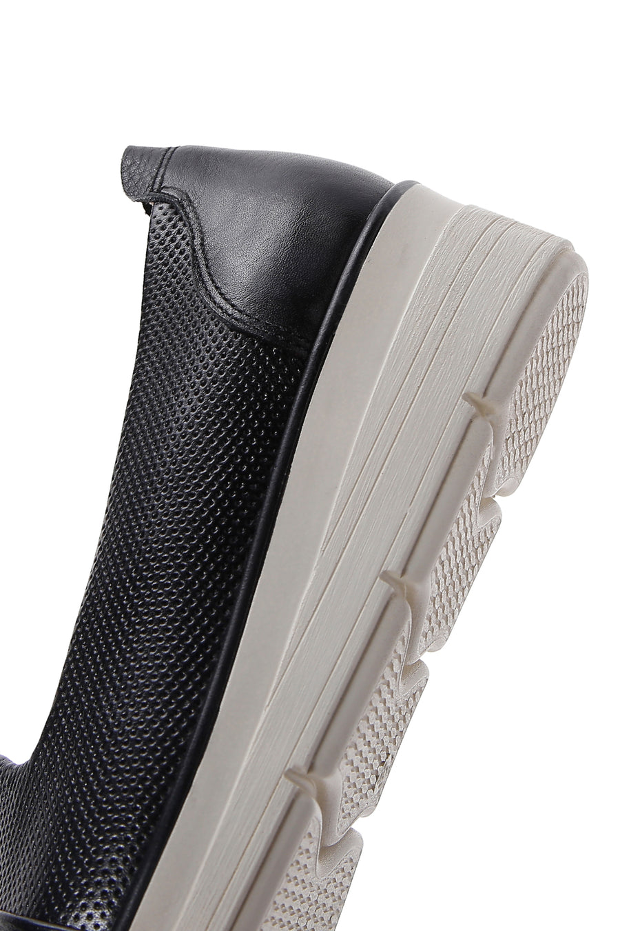 Kadın Siyah Deri Comfort Loafer