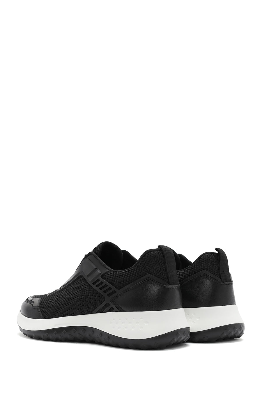 Erkek Siyah Bağcıklı Kalın Tabanlı Sneaker