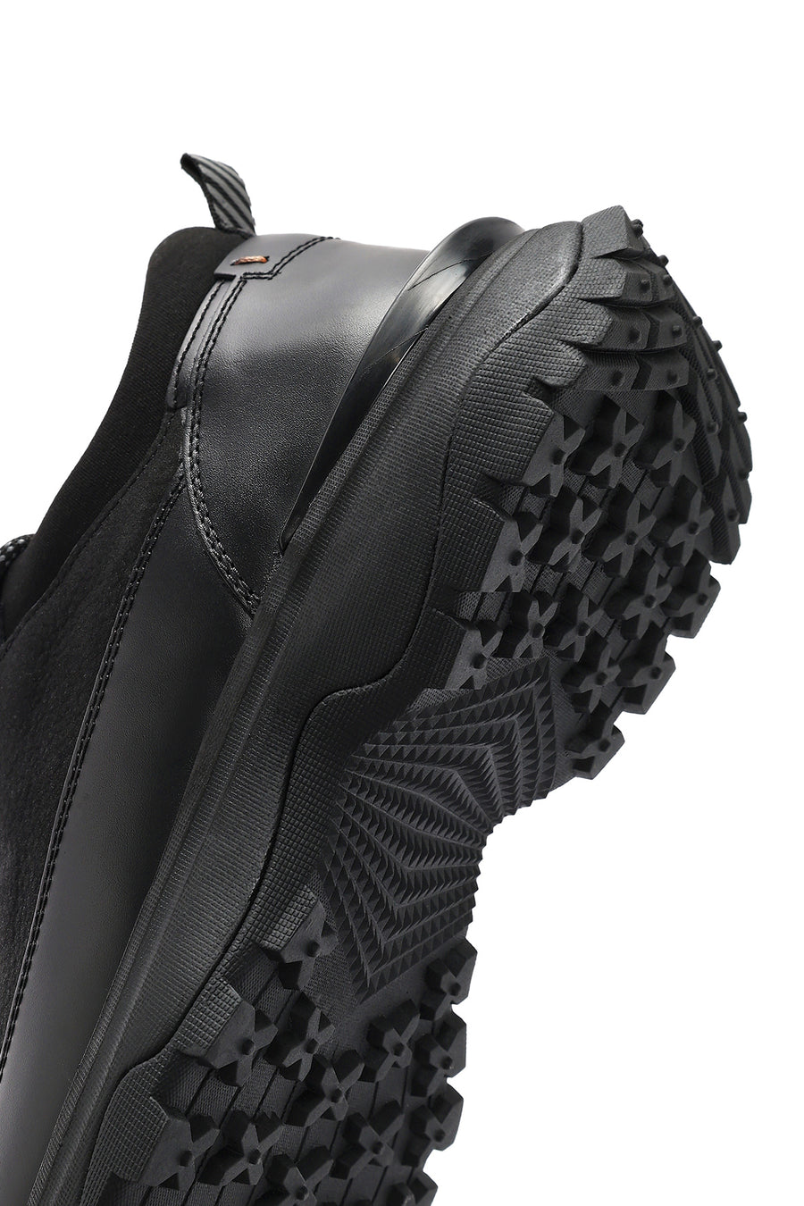 
Men's Black Lace-Up Nubuck Leather Sneaker
