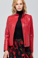 Roman Women's Leather Jacket | Derimod
