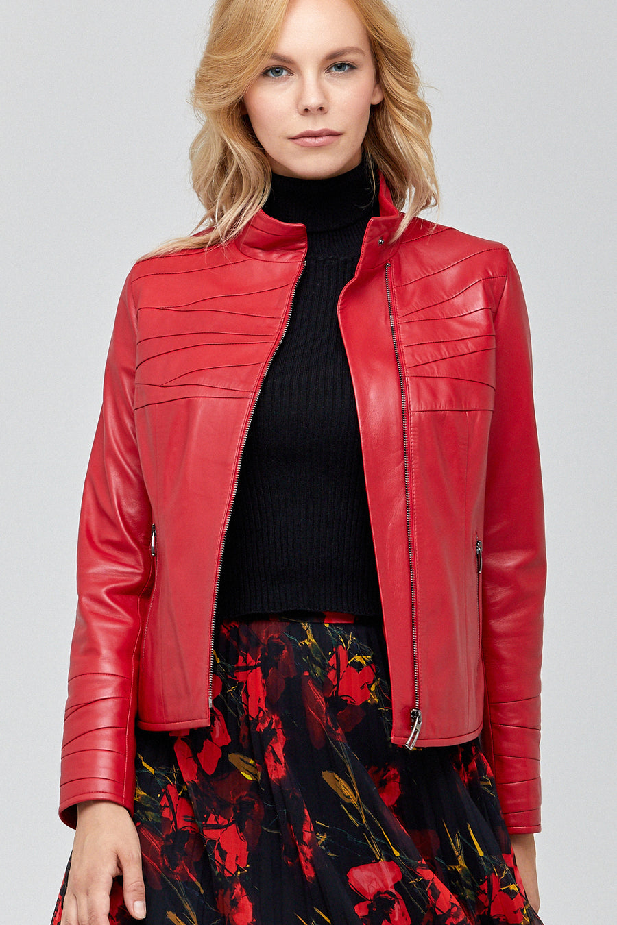 Roman Women's Leather Jacket 19WGD5817U4 | Derimod