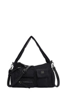 Women Black Long Strap Fabric Shoulder Bag | Derimod