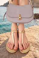 Woman Lilac Long Strap Shoulder Bag | Derimod