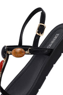 Women's Black Peep Toe Sandals | Derimod