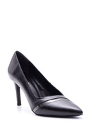 Women's Transparent Detailed Leather Stiletto | Derimod