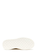 Male White Lace-Up Leather Sneaker | Derimod