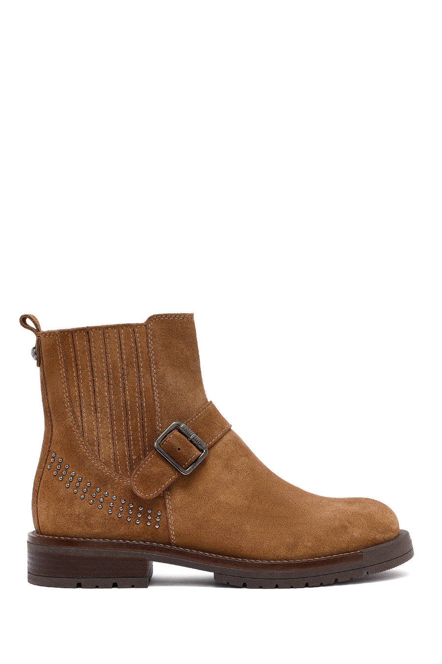Woman Mink Suede Leather Chelsea Boots 25WFD132310 | Derimod