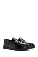 Men's Black Leather Casual Loafer | Derimod