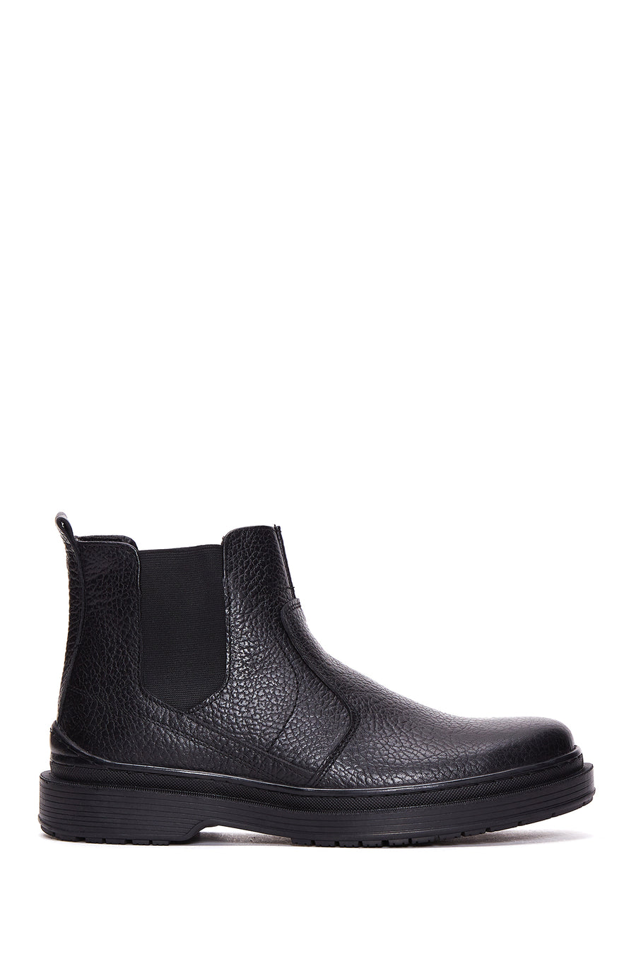Men's Black Leather Casual Chelsea Boots 23WFD6938FT | Derimod