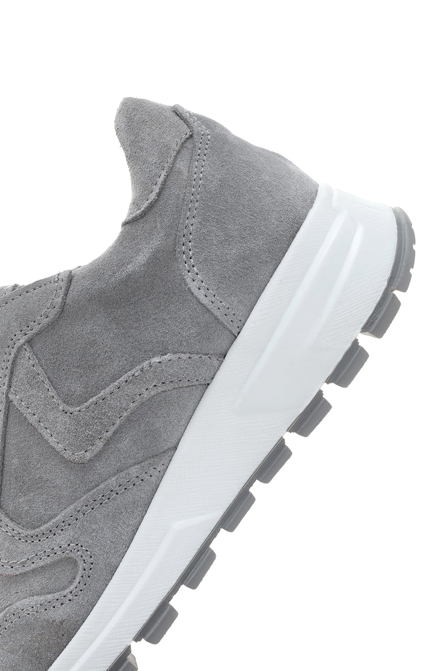 Women's Anthracite Lace-Up Suede Leather Sneakers