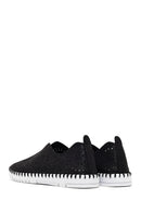 Woman Black Fabric Comfort Shoes | Derimod