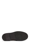 Kadın Taba Tokalı Süet Deri Maskülen Loafer | Derimod