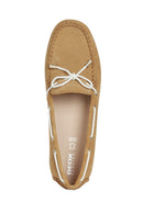 Geox Women's Brown Suede Leelyan Loafer | Derimod