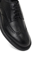 Men's Black Lace-Up Leather Classic Shoe | Derimod